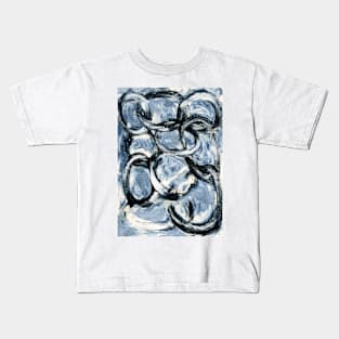 Blue Toulouse chains Kids T-Shirt